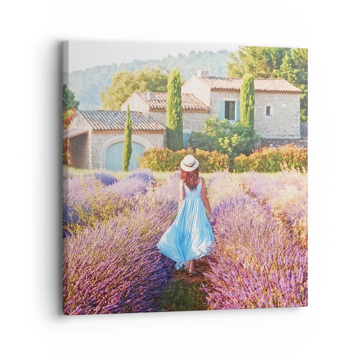 Schilderen op canvas - Lavendel meisje - 30x30 cm