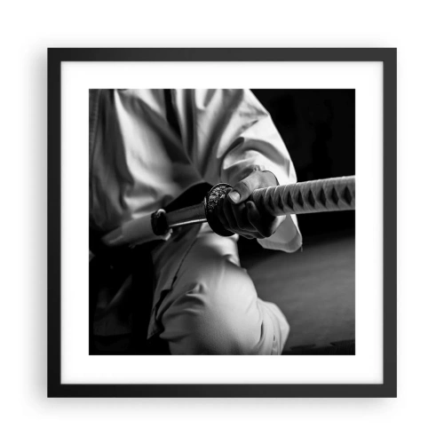 Poster in een zwarte lijst - Ziel van een vechter - 40x40 cm