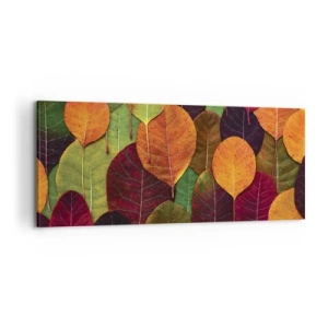 Schilderen op canvas - Herfst mozaïek - 100x40 cm