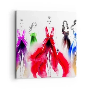 Schilderen op canvas - Stemmingen voor kostuums - 70x70 cm