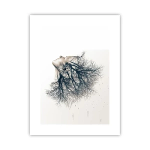 Poster - Luisteren naar het gefluister van bomen - 30x40 cm