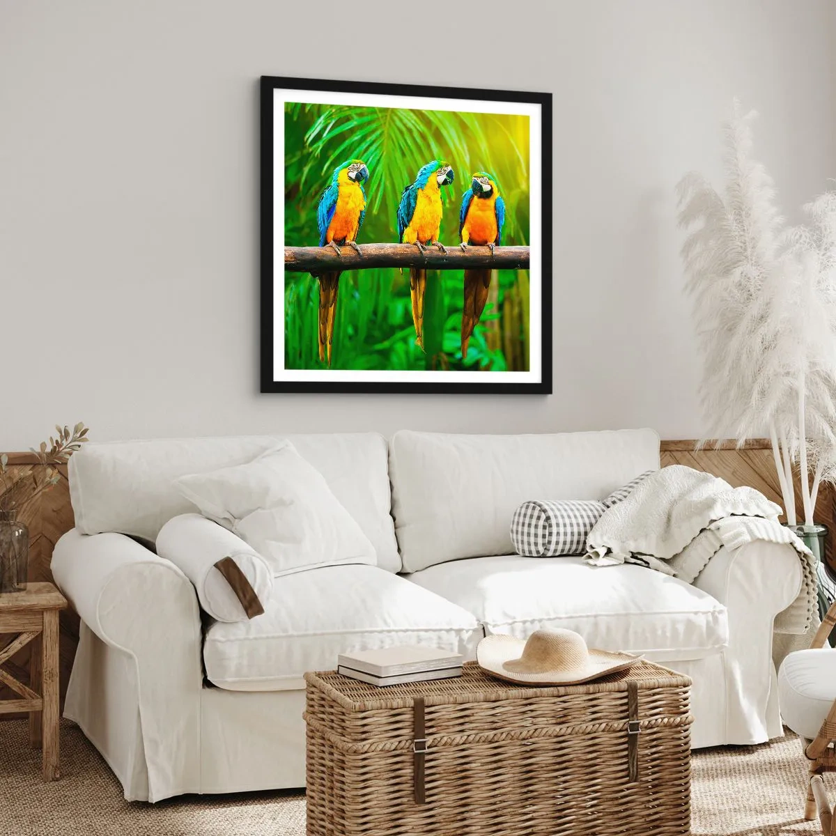Poster in een zwarte lijst - En heb je gehoord dat ze...? - 30x30 cm