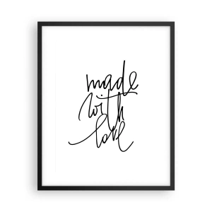 Poster in een zwarte lijst - Het beste merk - 40x50 cm