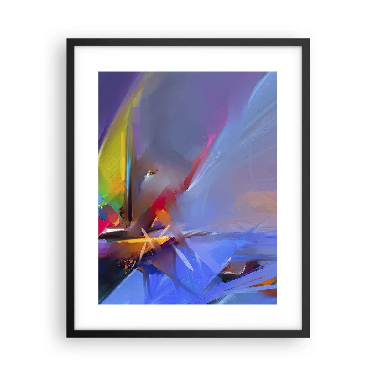 Poster in een zwarte lijst - Propellers als een vogel - 40x50 cm