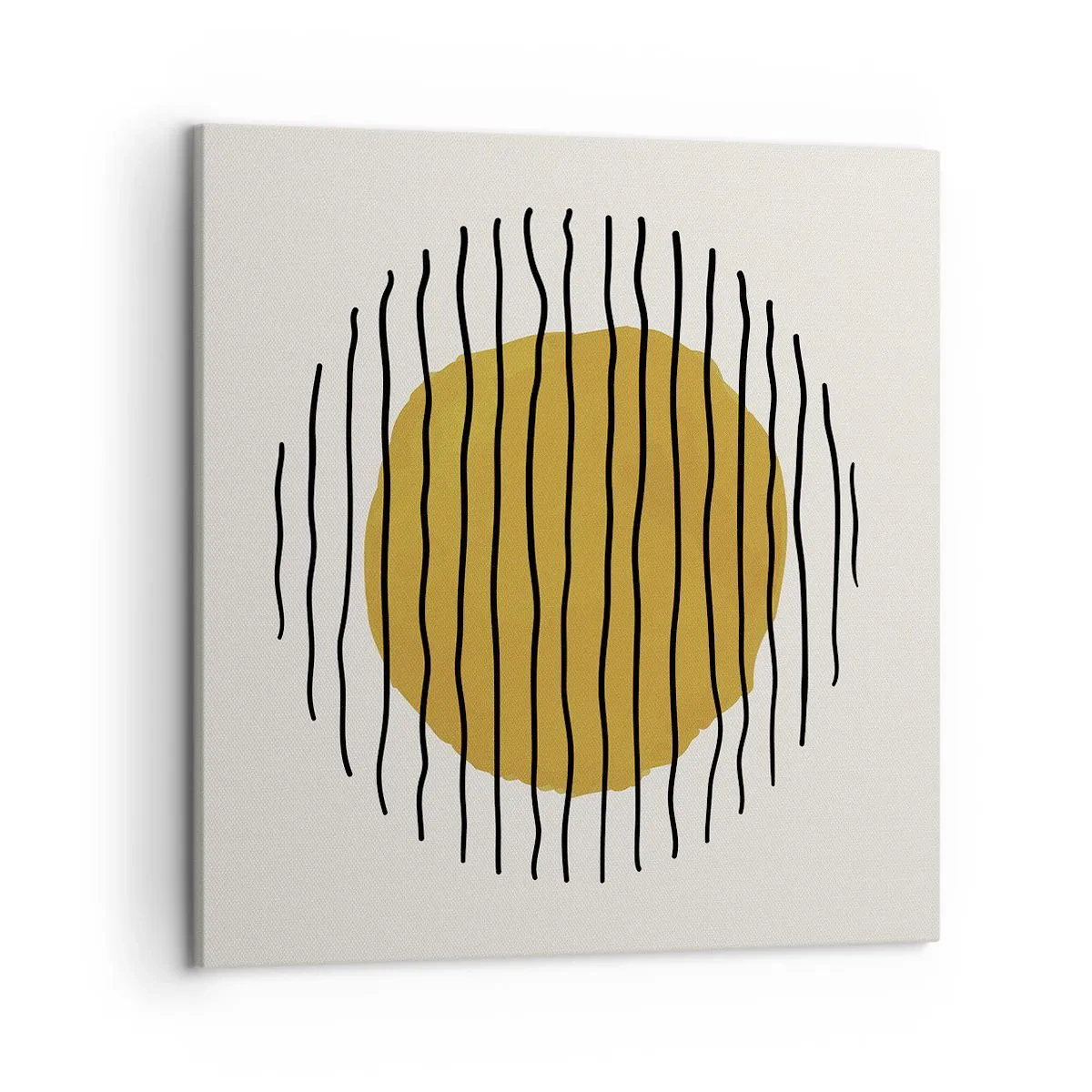 Schilderen op canvas - Abstractie trillend van warmte - 50x50 cm