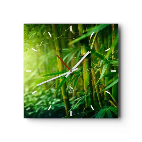 Wandklok - Klok - Maak kennis met groen zelf - 30x30 cm