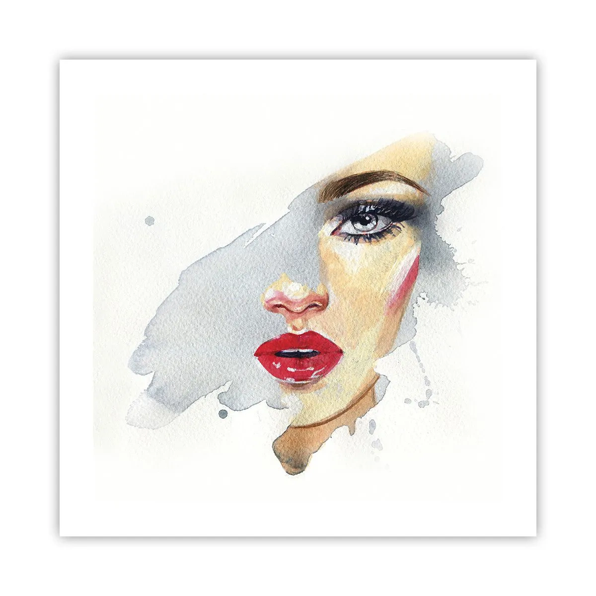 Poster - Weerspiegeld in een druppel water - 50x50 cm