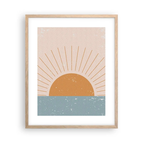 Een poster in een licht eiken lijst - Een dagelijks wonder - 40x50 cm