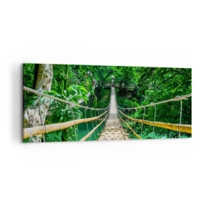 Schilderen op canvas - Apenbrug over de green - 120x50 cm