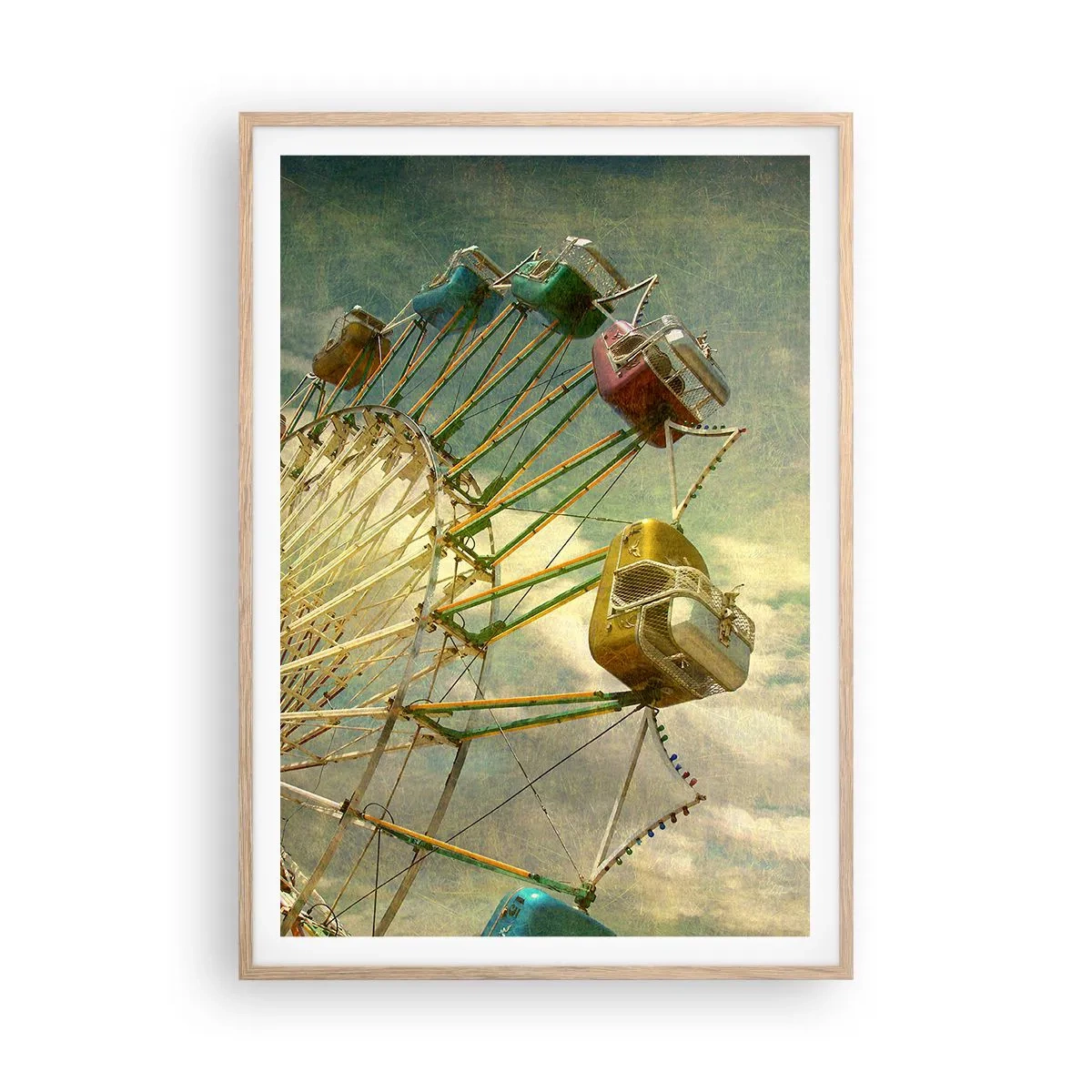 Een poster in een licht eiken lijst - Het zal zo zijn, het zal leuk zijn..., - 70x100 cm