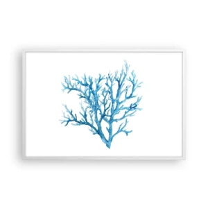 Poster in een witte lijst - Nautische filigraan - 91x61 cm