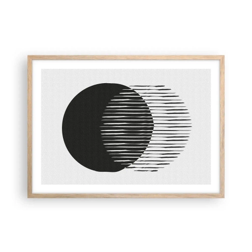 Een poster in een licht eiken lijst - Zijn alter ego - 70x50 cm