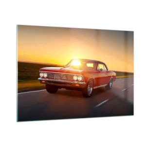 Schilderen op glas - Verlangen is rood - 100x70 cm