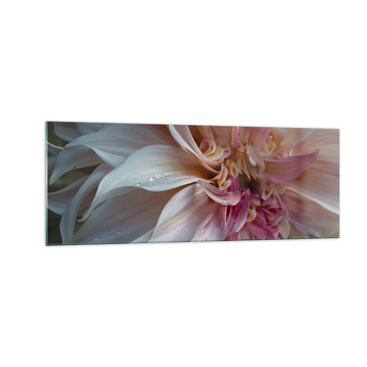 Schilderen op glas - Bloeiende frisheid - 140x50 cm