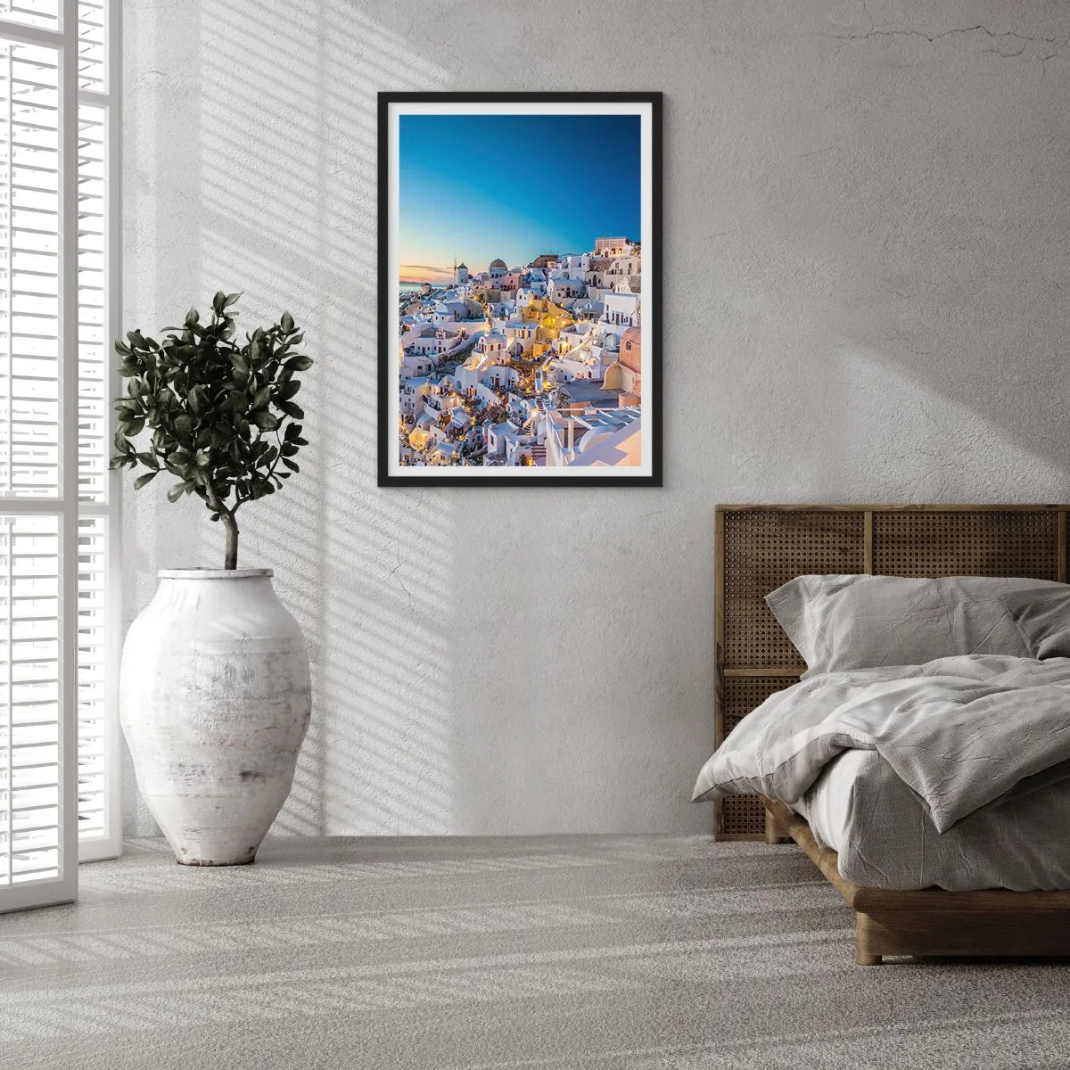 Poster in een zwarte lijst - De essentie van Grieksheid - 40x50 cm