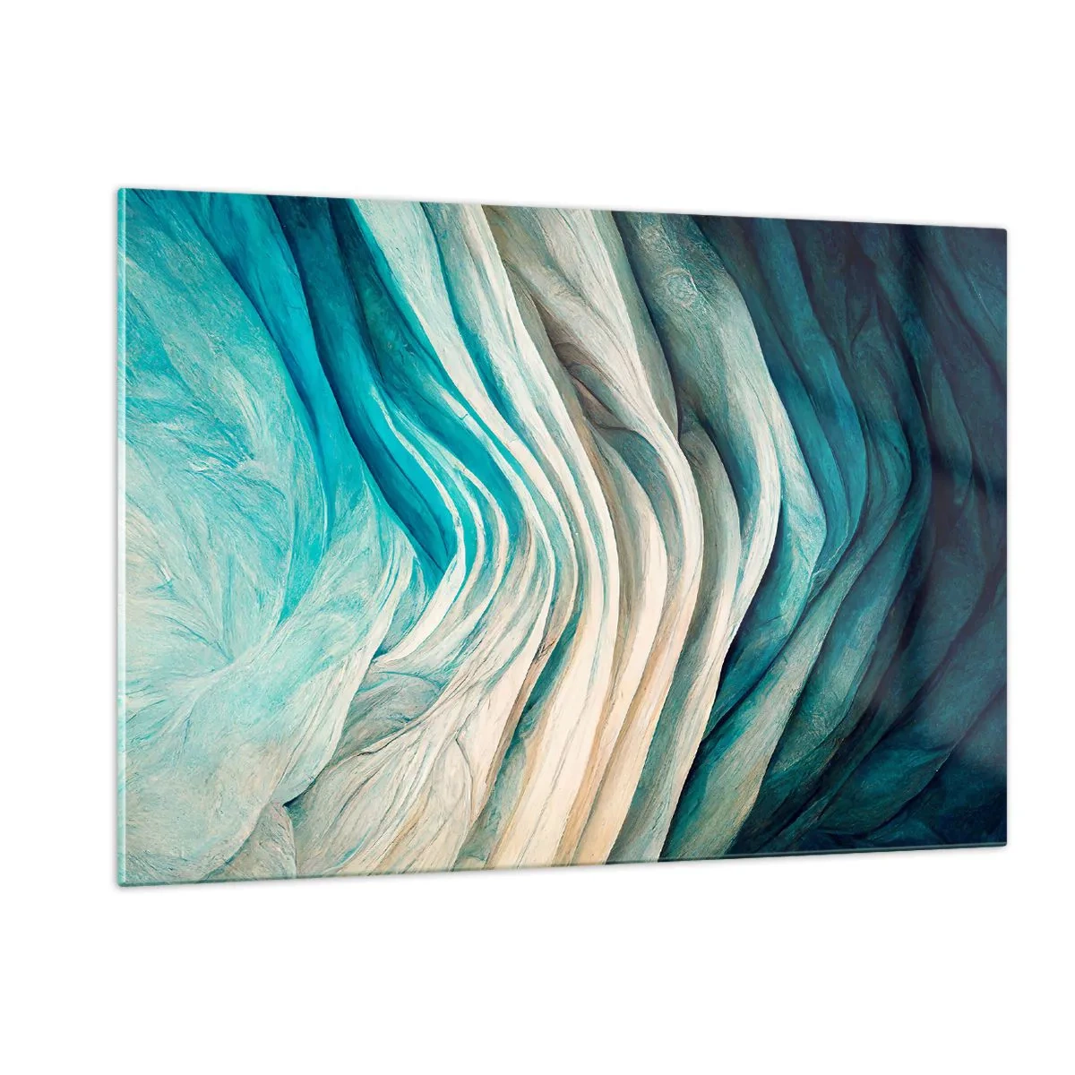 Schilderen op glas - Blauwe onverzadigbaarheid - 120x80 cm