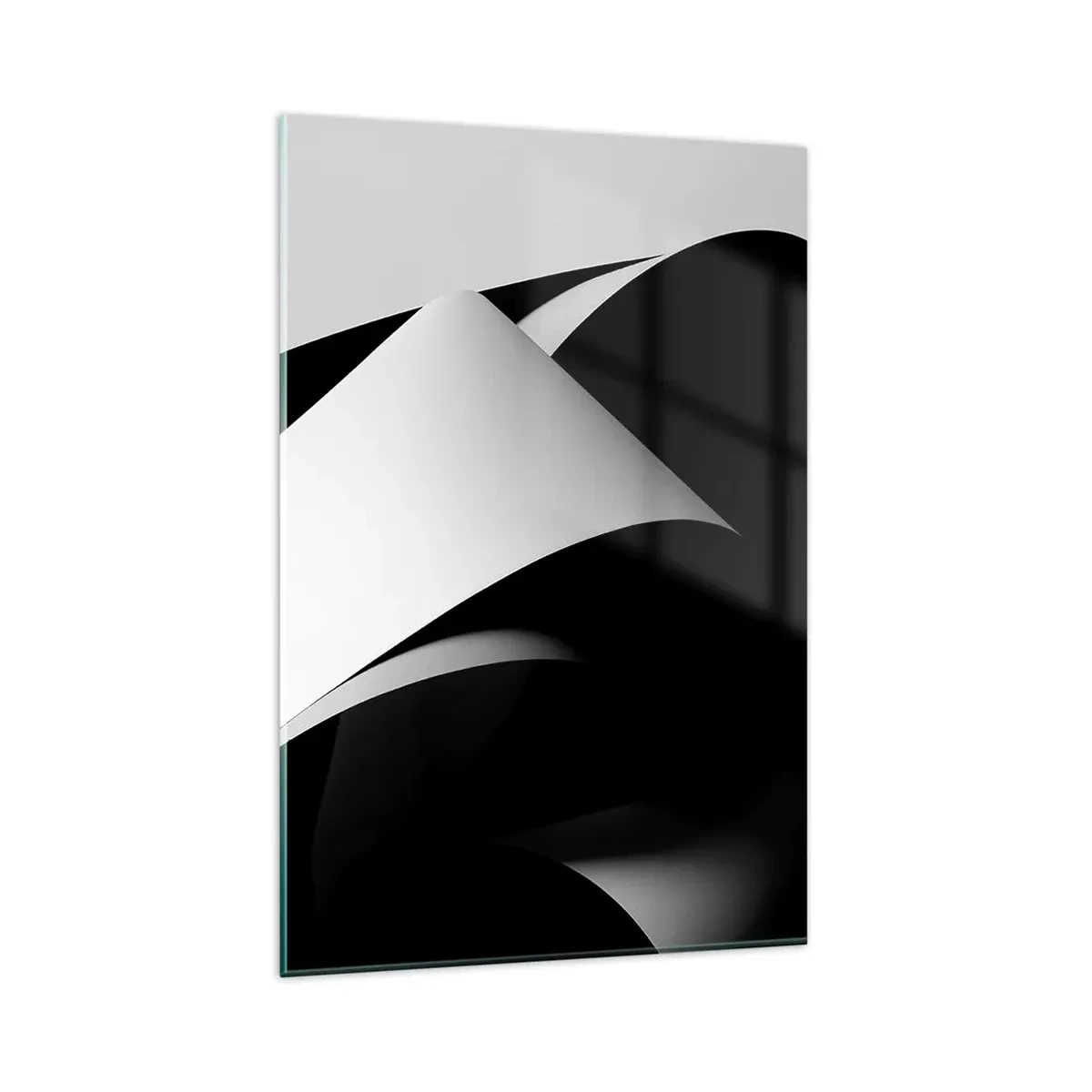 Schilderen op glas - Lichtvlakken uit de diepten van de schaduw - 80x120 cm