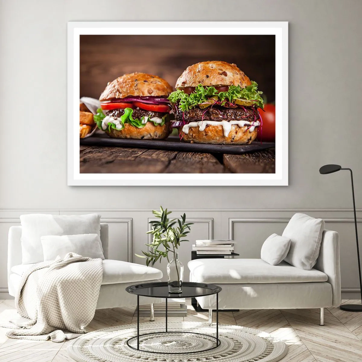 Poster in een witte lijst - Amerikaanse droom - 91x61 cm