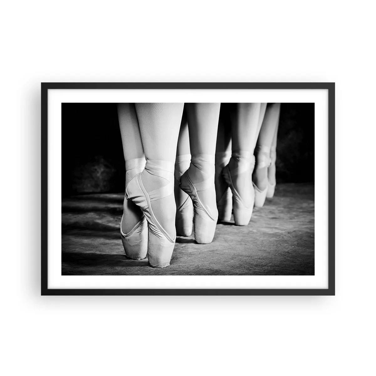 Poster in een zwarte lijst - Samen, lichtjes - 70x50 cm