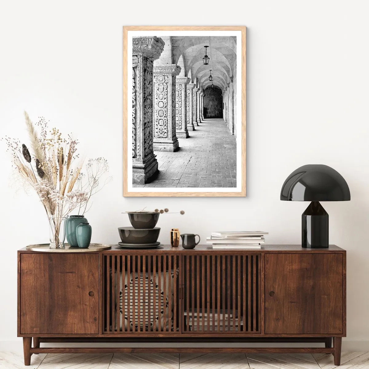 Een poster in een licht eiken lijst - En waar naar toe….? - 30x40 cm