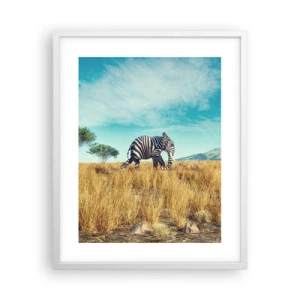 Poster in een witte lijst - Grijs is niet meer in de mode - 40x50 cm