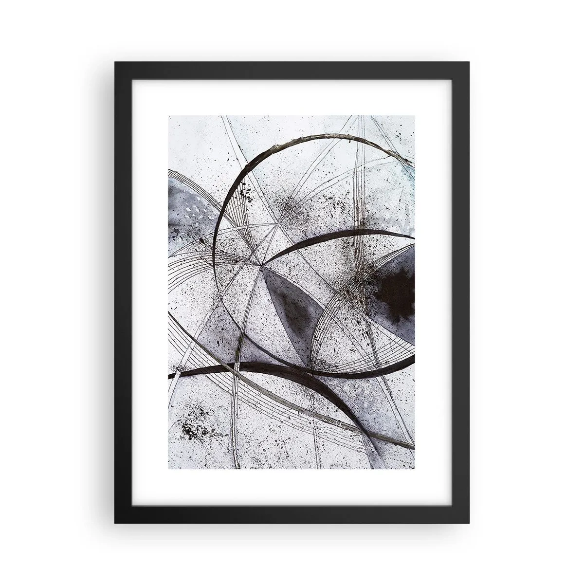 Poster in een zwarte lijst - Futuristische fantasie - 30x40 cm