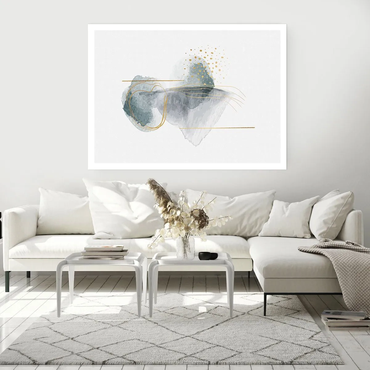 Poster - Over de relatie tussen grijs en goud - 50x40 cm