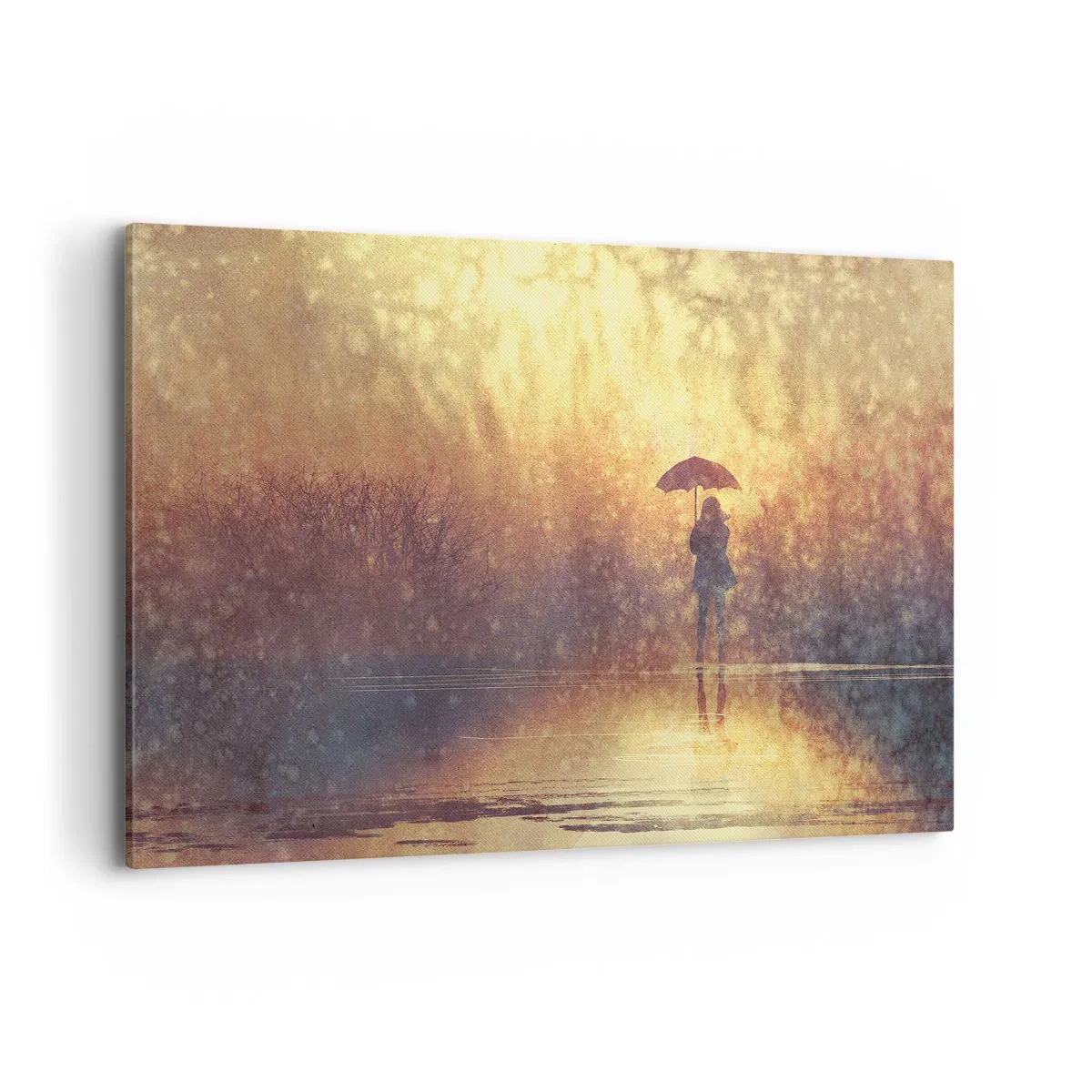 Schilderen op canvas - Ik voel dat iemand naar me kijkt - 100x70 cm