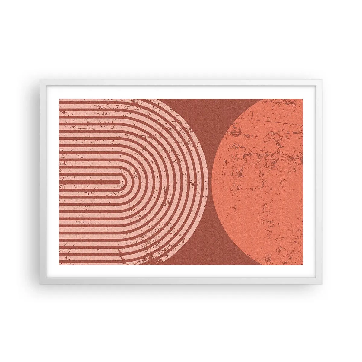 Poster in een witte lijst - Een nauwe band - 70x50 cm