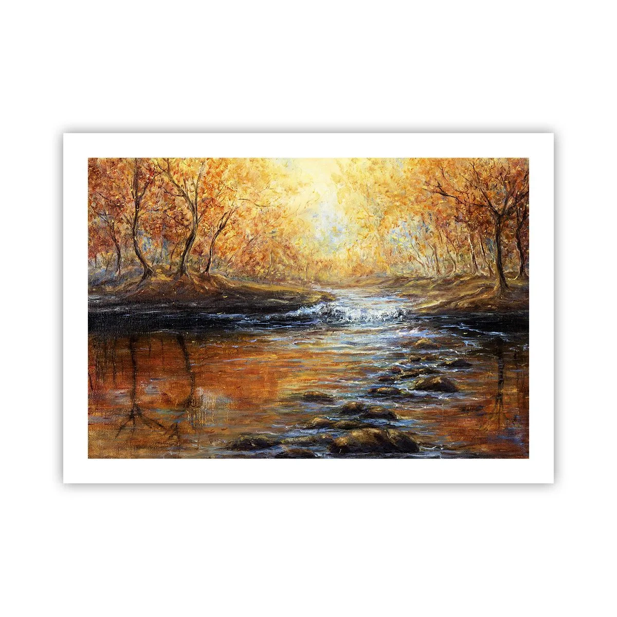 Poster - De gouden stroom - 70x50 cm