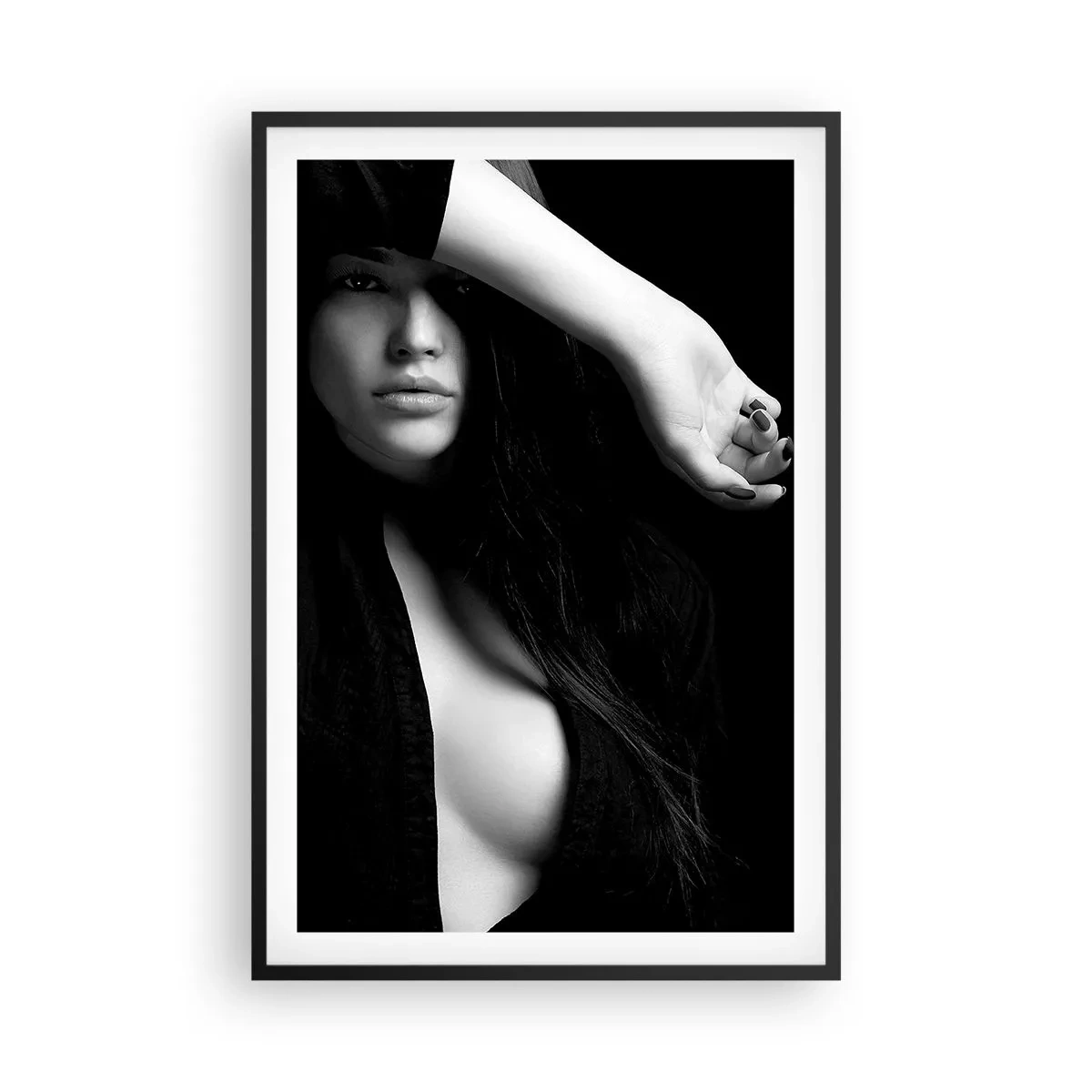 Poster in een zwarte lijst - Verleidingsschool - 61x91 cm