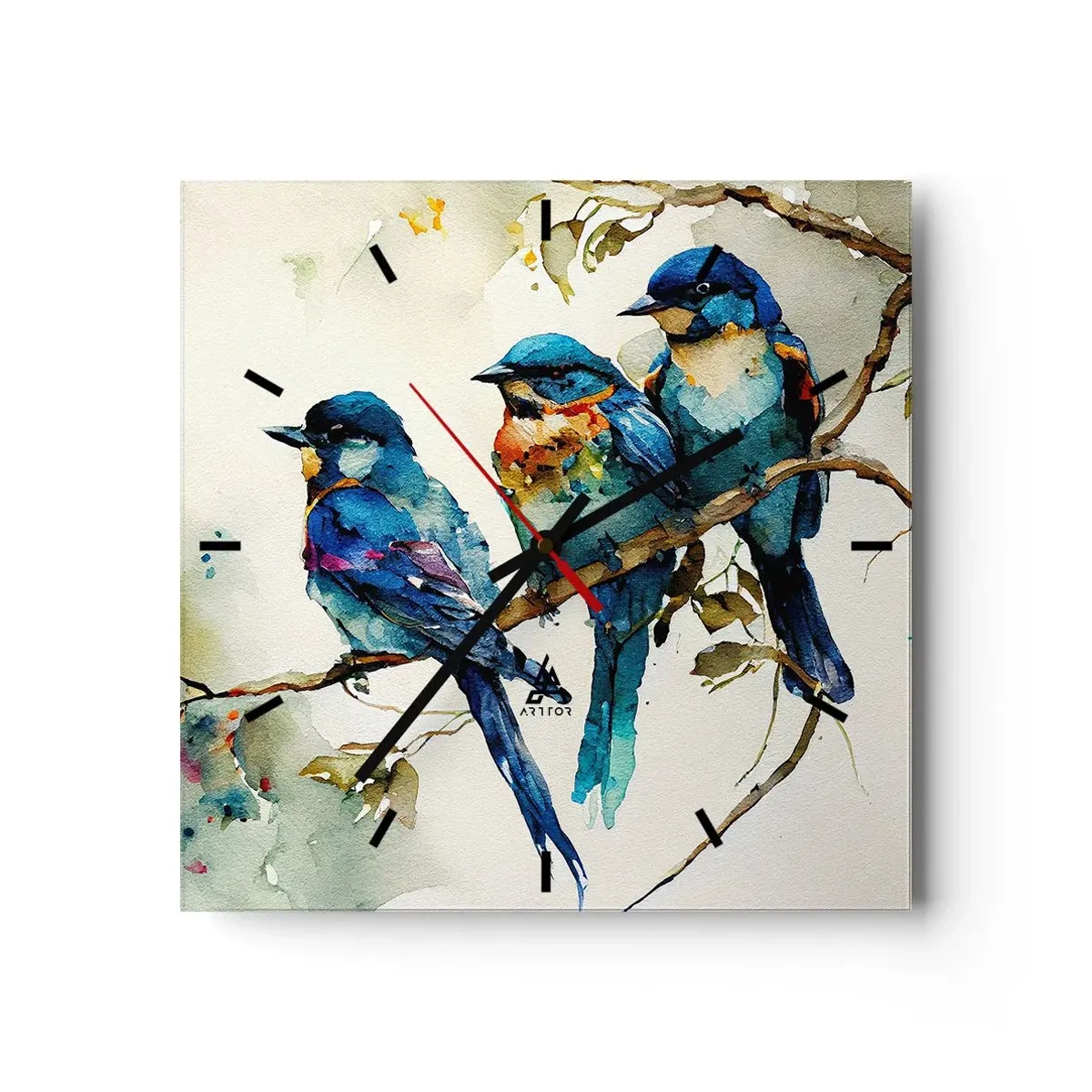 Wandklok - Klok - Is hij boos geworden? - 40x40 cm