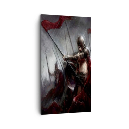Schilderen op canvas - Voorbijganger, vertel Sparta... - 45x80 cm