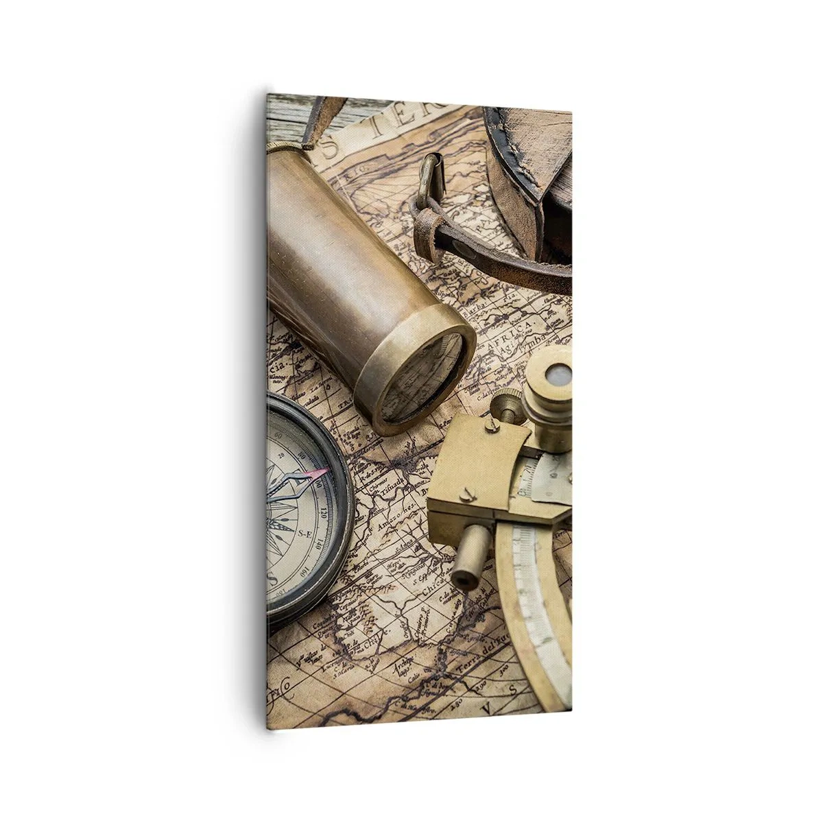 Schilderen op canvas - Zet koers - 65x120 cm