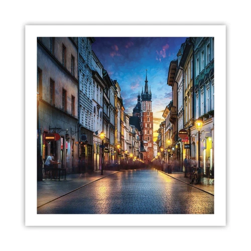 Poster - Charme van Krakau - 60x60 cm