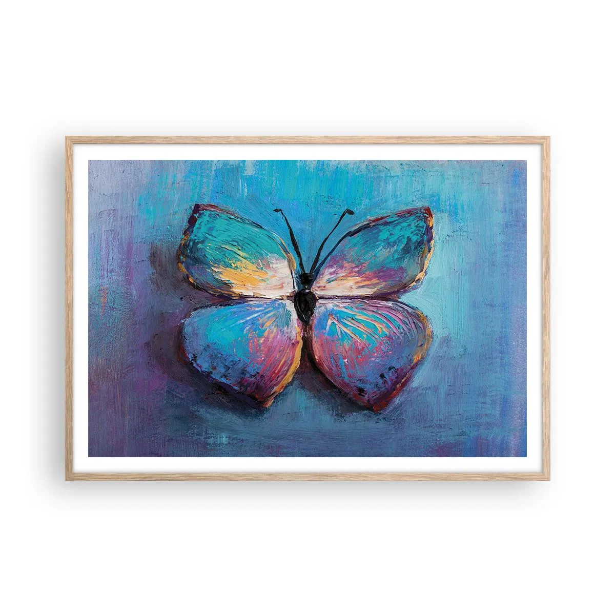 Een poster in een licht eiken lijst - In al zijn glorie - 100x70 cm