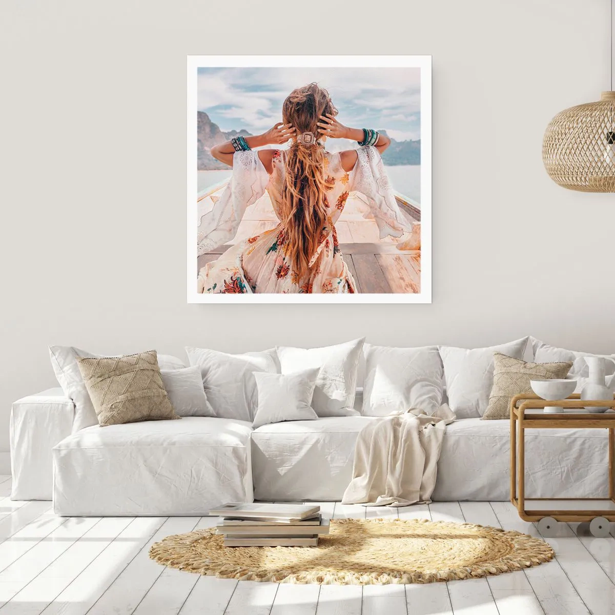 Poster - Op weg naar geluk - 30x30 cm