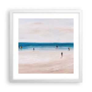 Poster in een witte lijst - Een natuurlijke behoefte - 40x40 cm