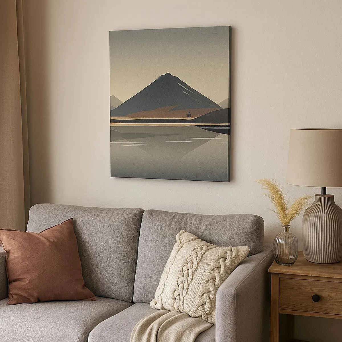 Schilderen op canvas - Spiegelreflectie - 30x30 cm