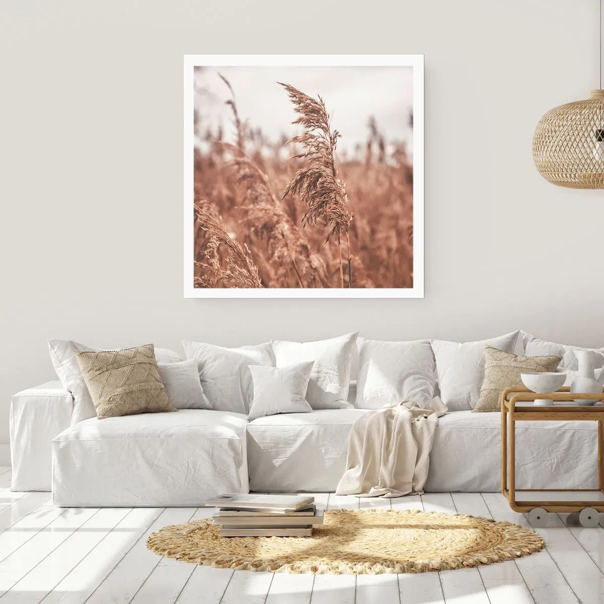 Poster - Het is al herfst in de velden - 60x60 cm