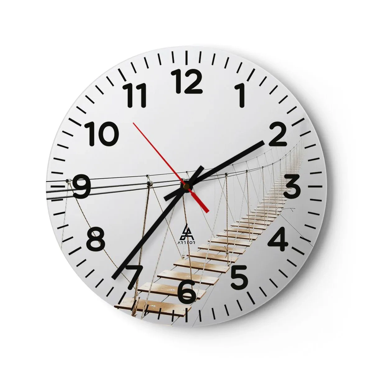 Wandklok - Klok - Waar zal het je brengen? - 30x30 cm