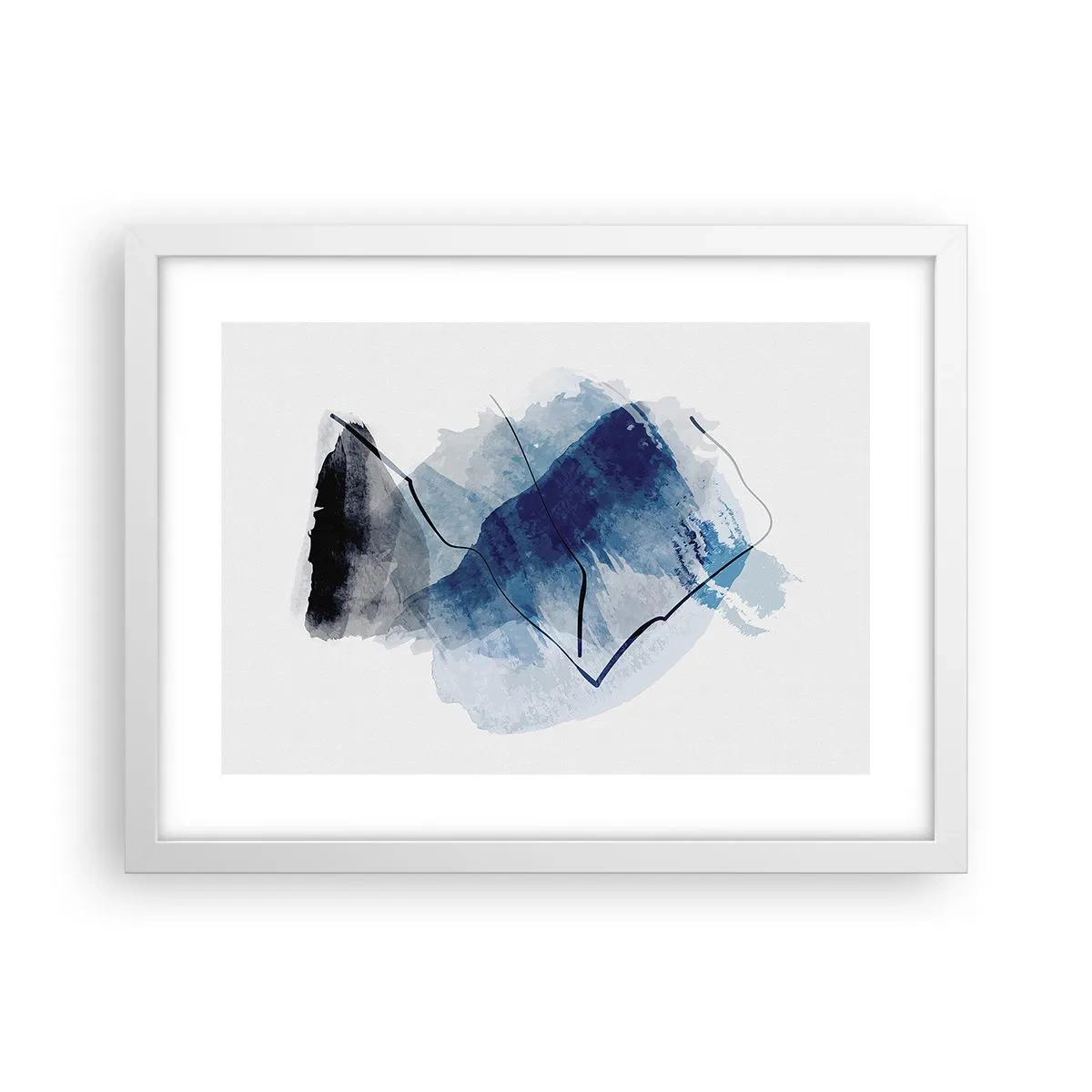 Poster in een witte lijst - Ijsberg - 40x30 cm