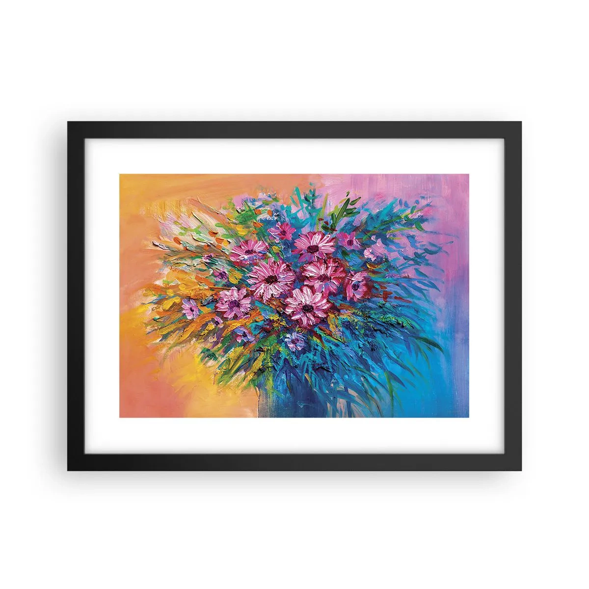 Poster in een zwarte lijst - Levensenergie - 40x30 cm