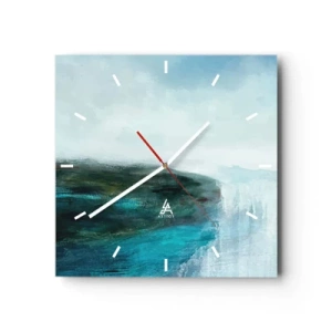 Wandklok - Klok - Nautische abstractie - 40x40 cm