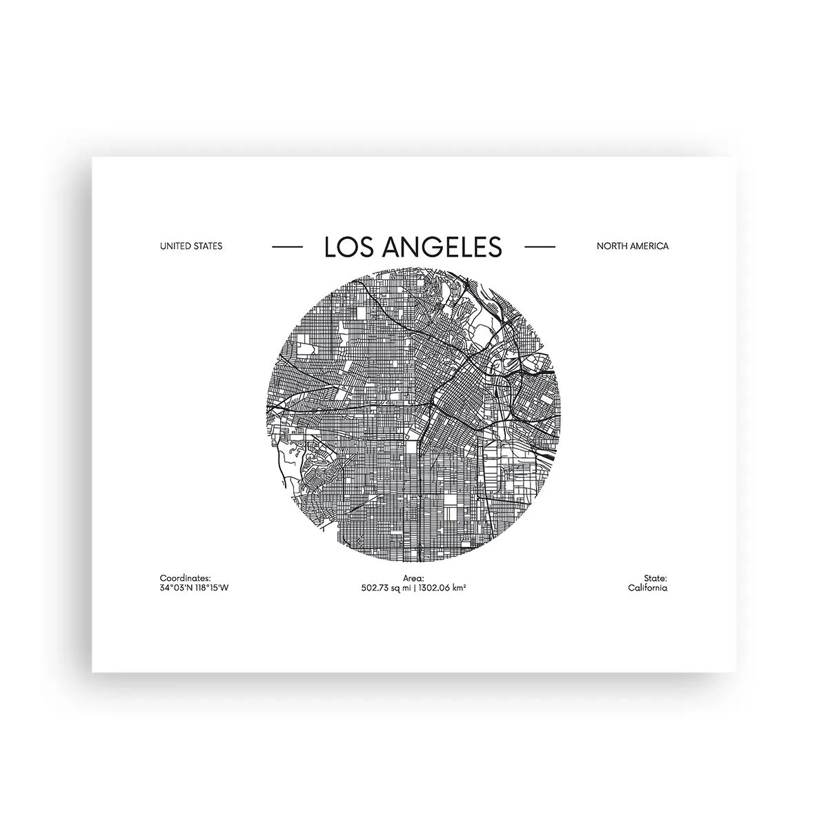 Poster - Anatomie van Los Angeles - 50x40 cm