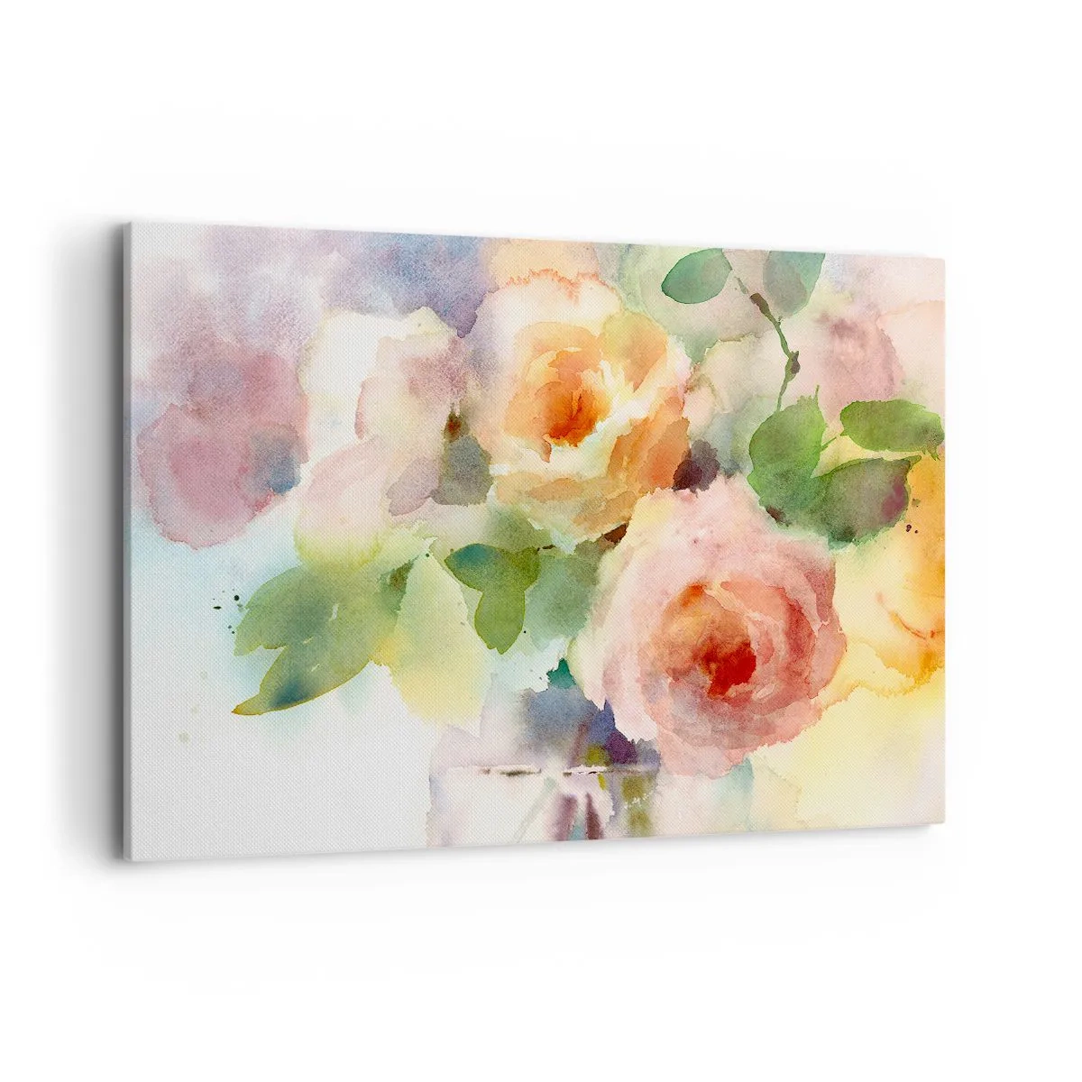 Schilderen op canvas - Delicaat als aquarel - 100x70 cm