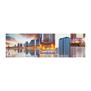 Fotobehang Monster Zelfklevend Deluxe Sticker - De monumentale rust van Parijs - Stad, Parijs, Eiffeltoren - 100x30 cm