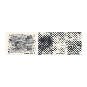 Fotobehang Staaltje Standard Eco - Mistige compositie - Abstractie, Deel, Modern patroon - 100x30 cm