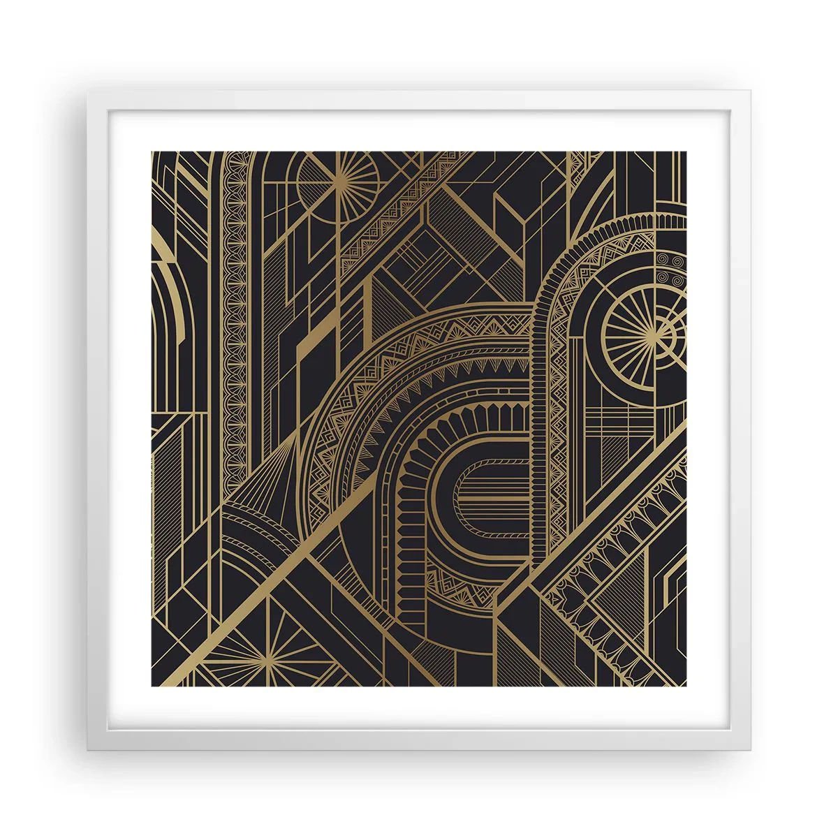 Poster in een witte lijst - Concepten, ideeën, plannen - 50x50 cm