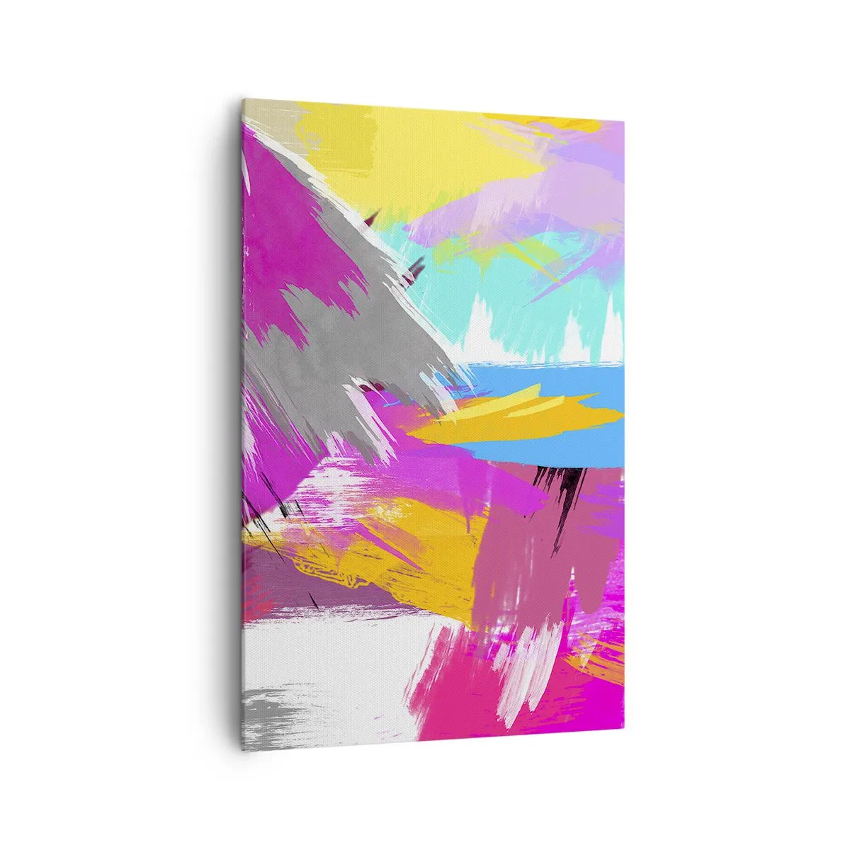 Schilderen op canvas - Man, man, man en weer man - 80x120 cm